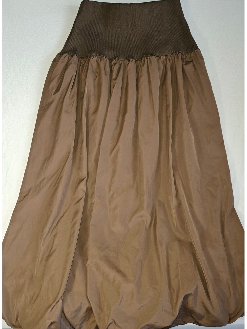 Anderson Lang Brown bubble skirt size small